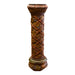Carved Wood Pedestal Stand, Furnishings, Furniture, Table