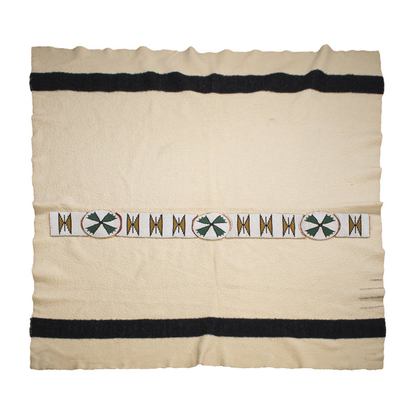 Blackfeet Beaded Blanket Strip, Native, Beadwork, Blanket Strip