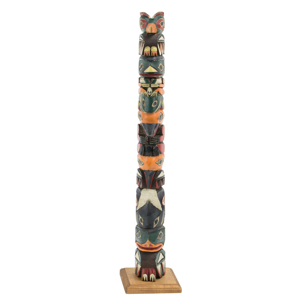 Nuu-chah-nulth Seattle Totem, Native, Carving, Totem Pole