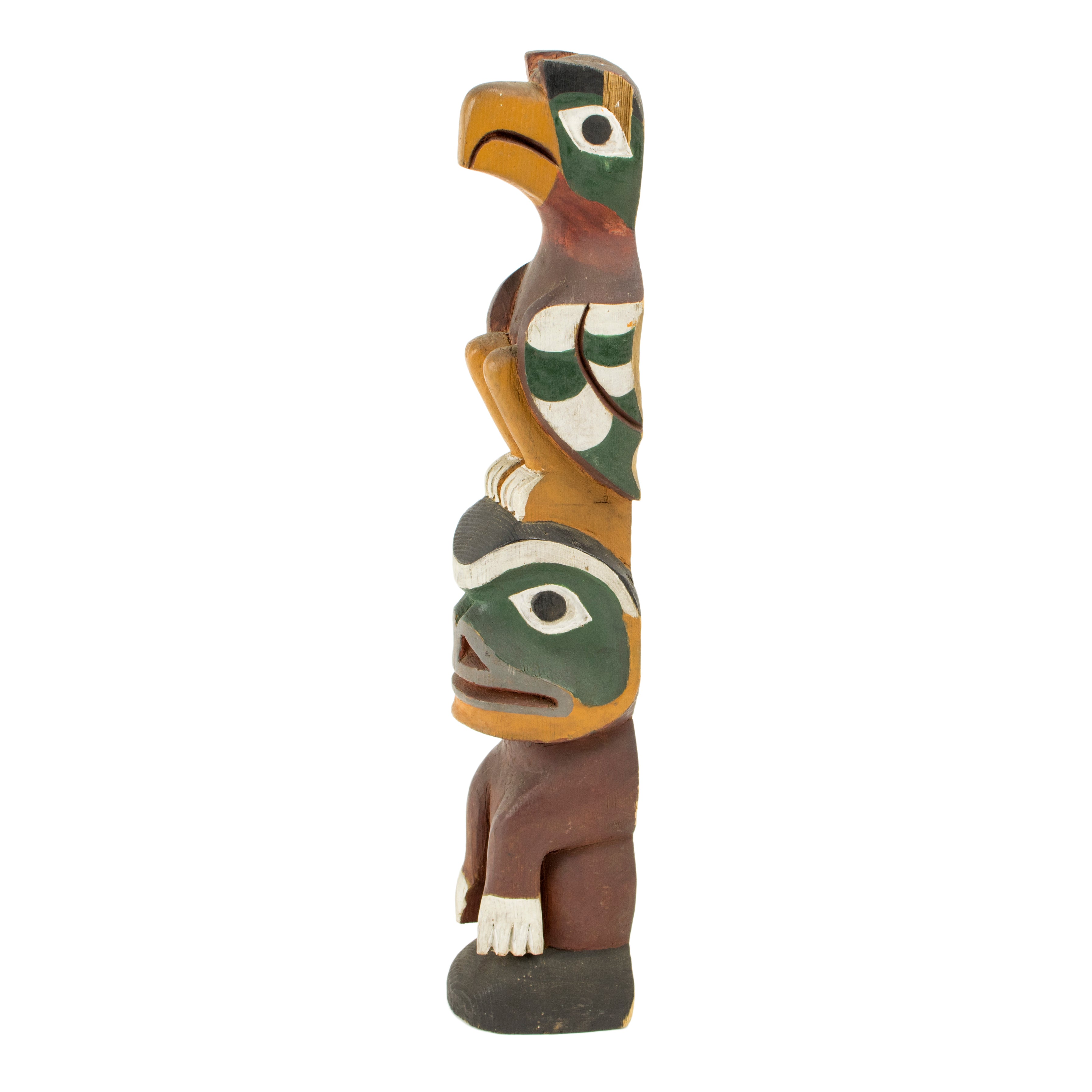 Makah Two Figure Totem by Young Doctor