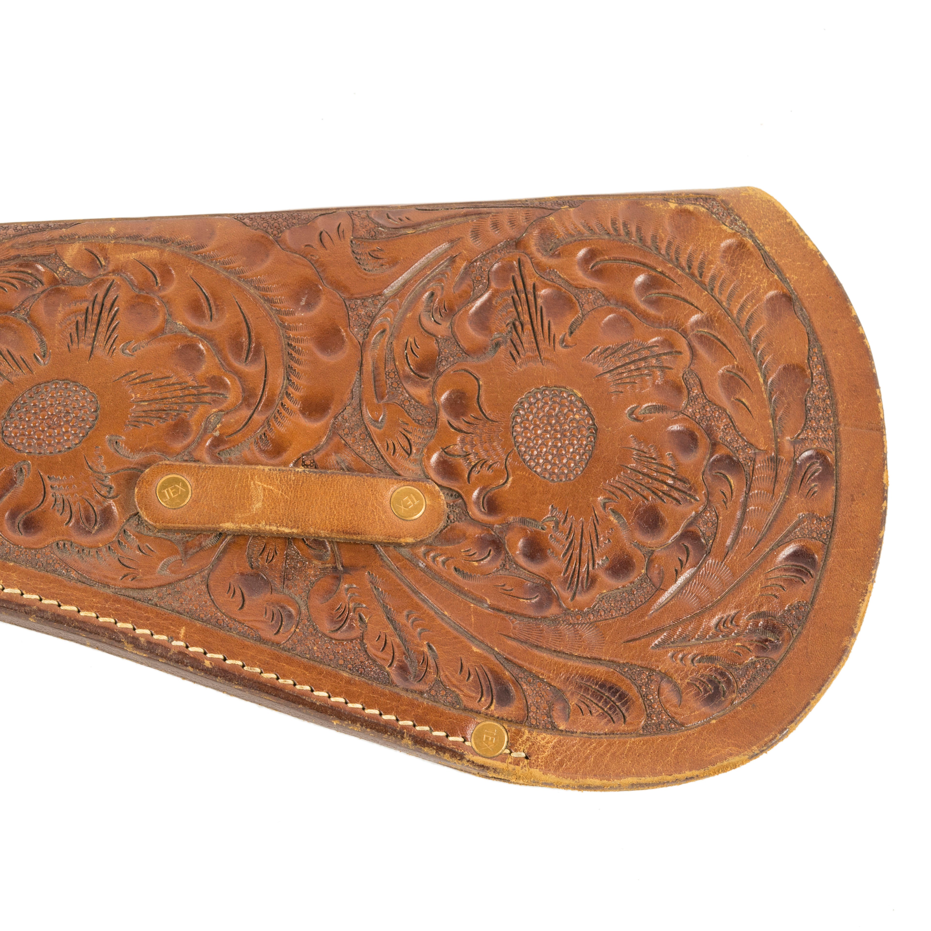 Tooled Rifle Scabbard