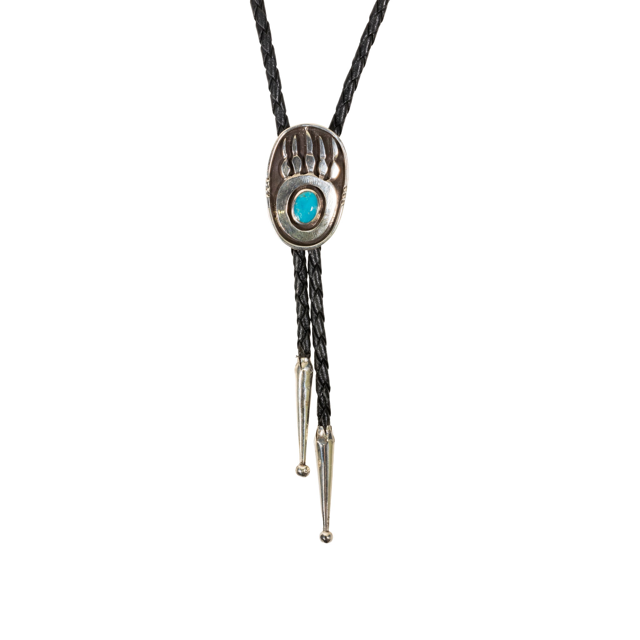 Navajo Bear Claw Bolo, Jewelry, Bolo Necktie, Native