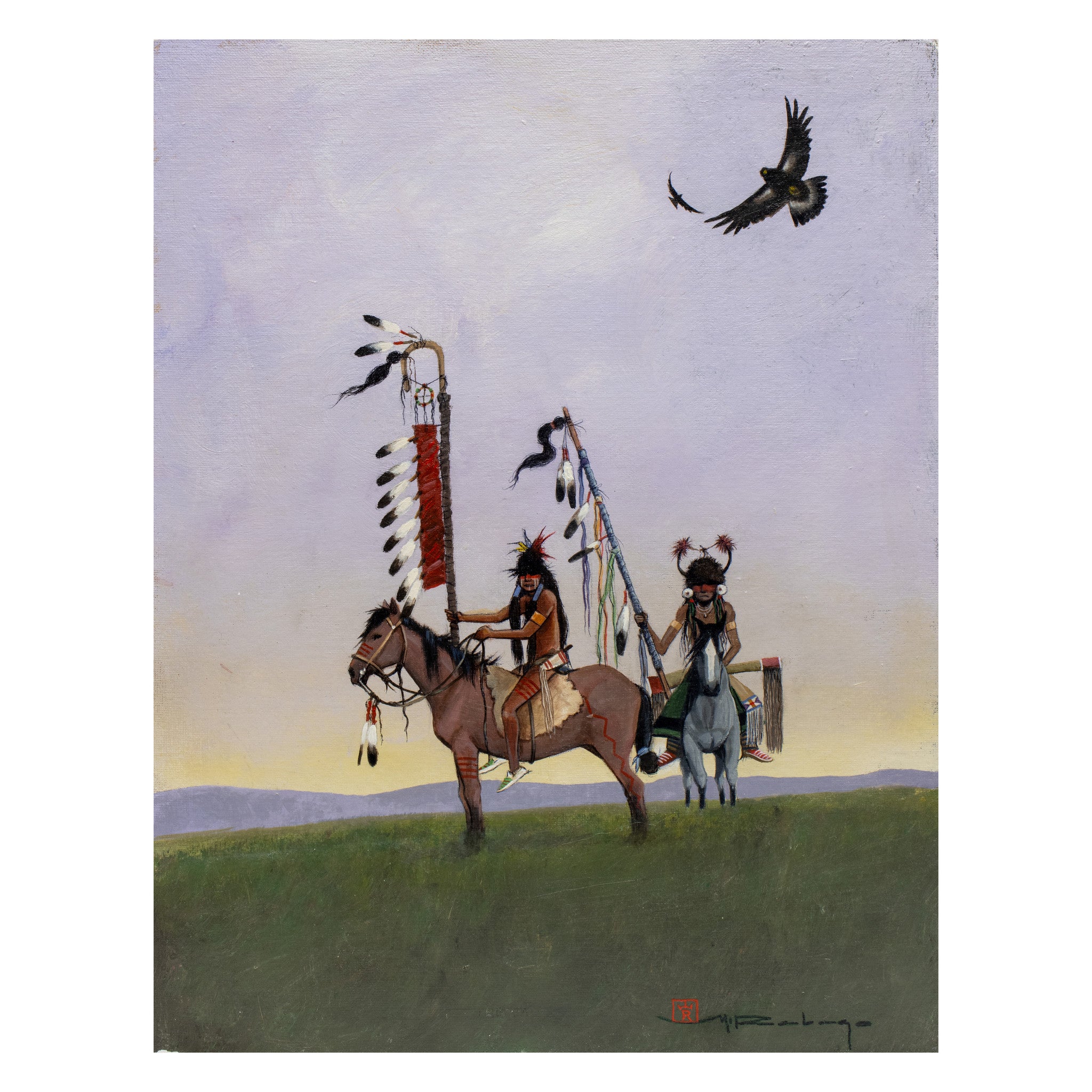 Cayuse by Mario Rabago, Fine Art, Painting, Native American