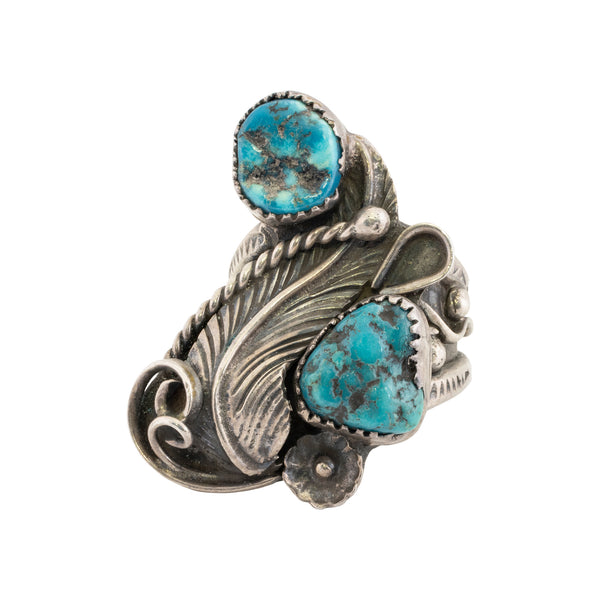Navajo Kingman Turquoise Ring, Jewelry, Ring, Native