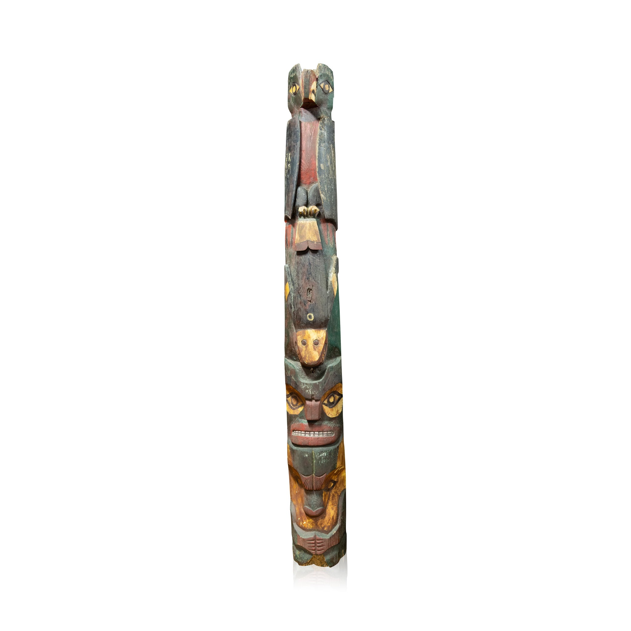 Monumental Totem by Young Doctor, Native, Carving, Totem Pole