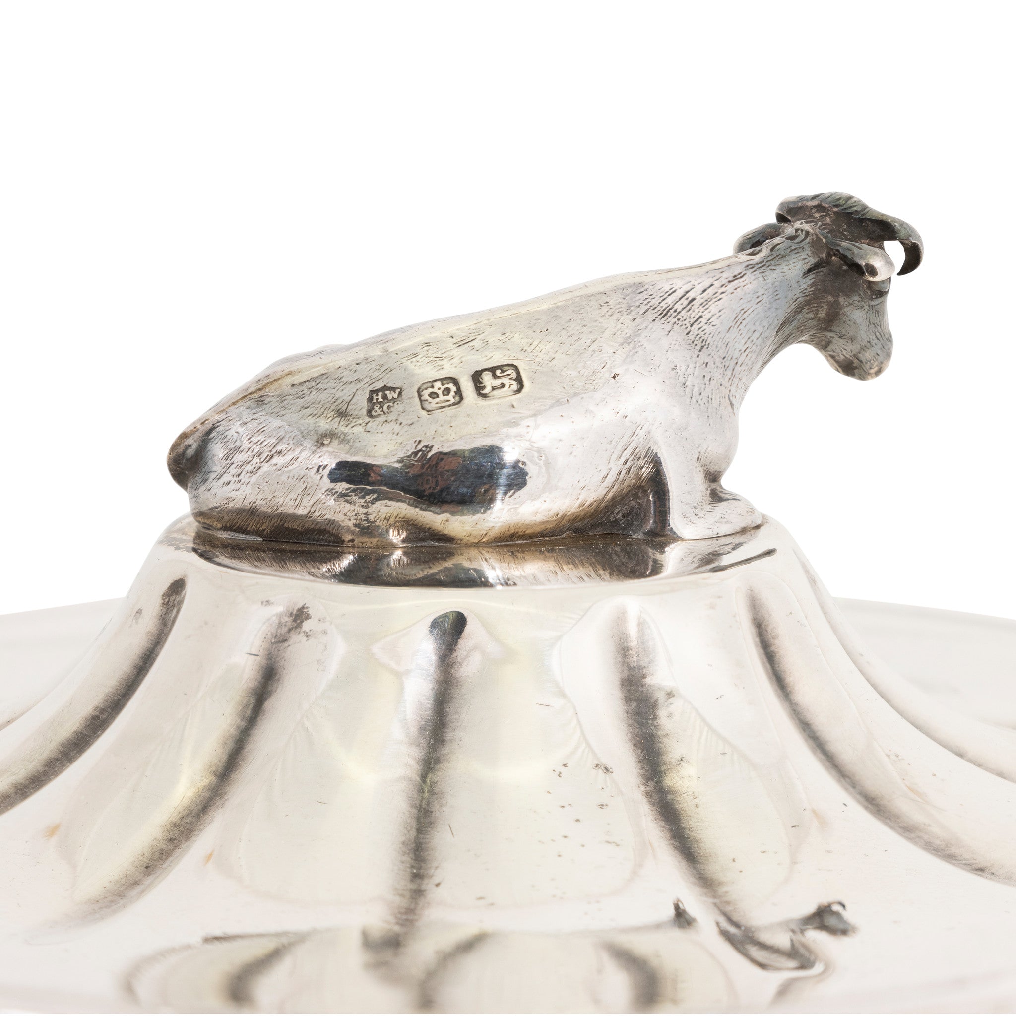 Victorian Sterling Butter Dish