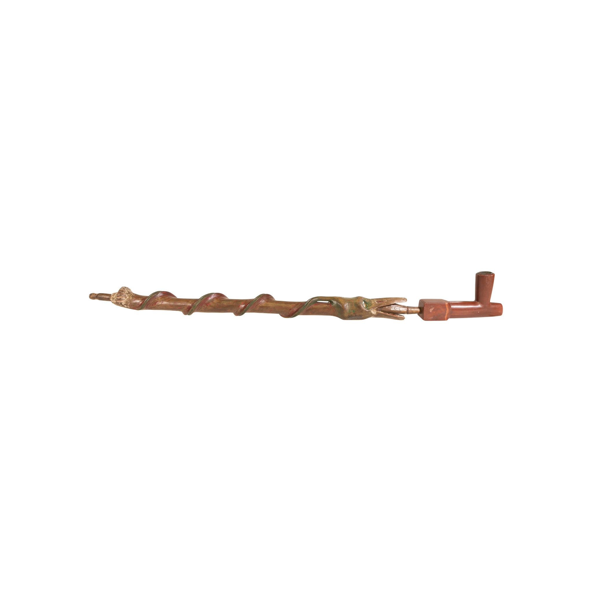 Osage Carved and Figurative Pipe