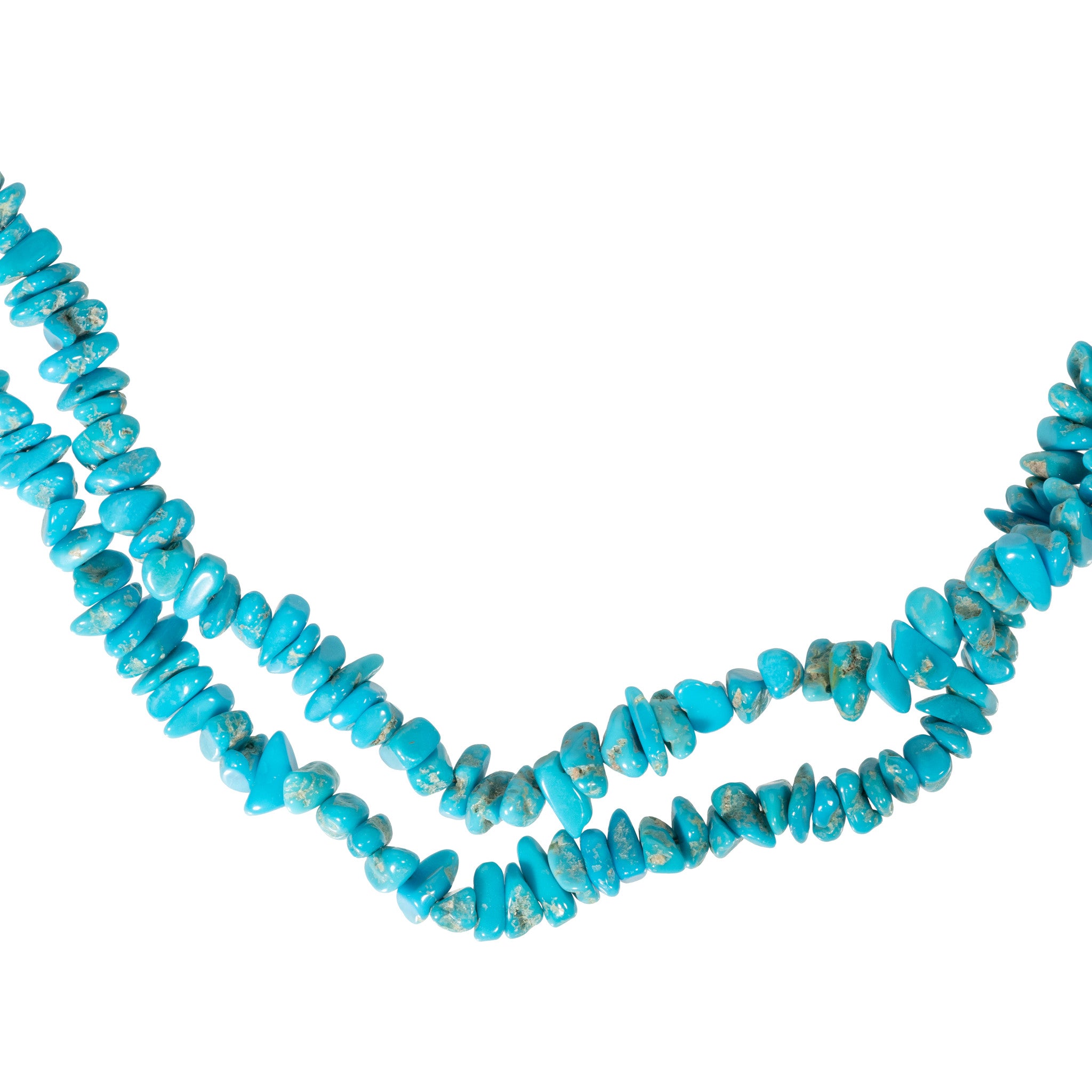 Turquoise Beaded Double Strand Necklace