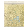 Map of Yellowstone National Park Wyoming Atlas 1902