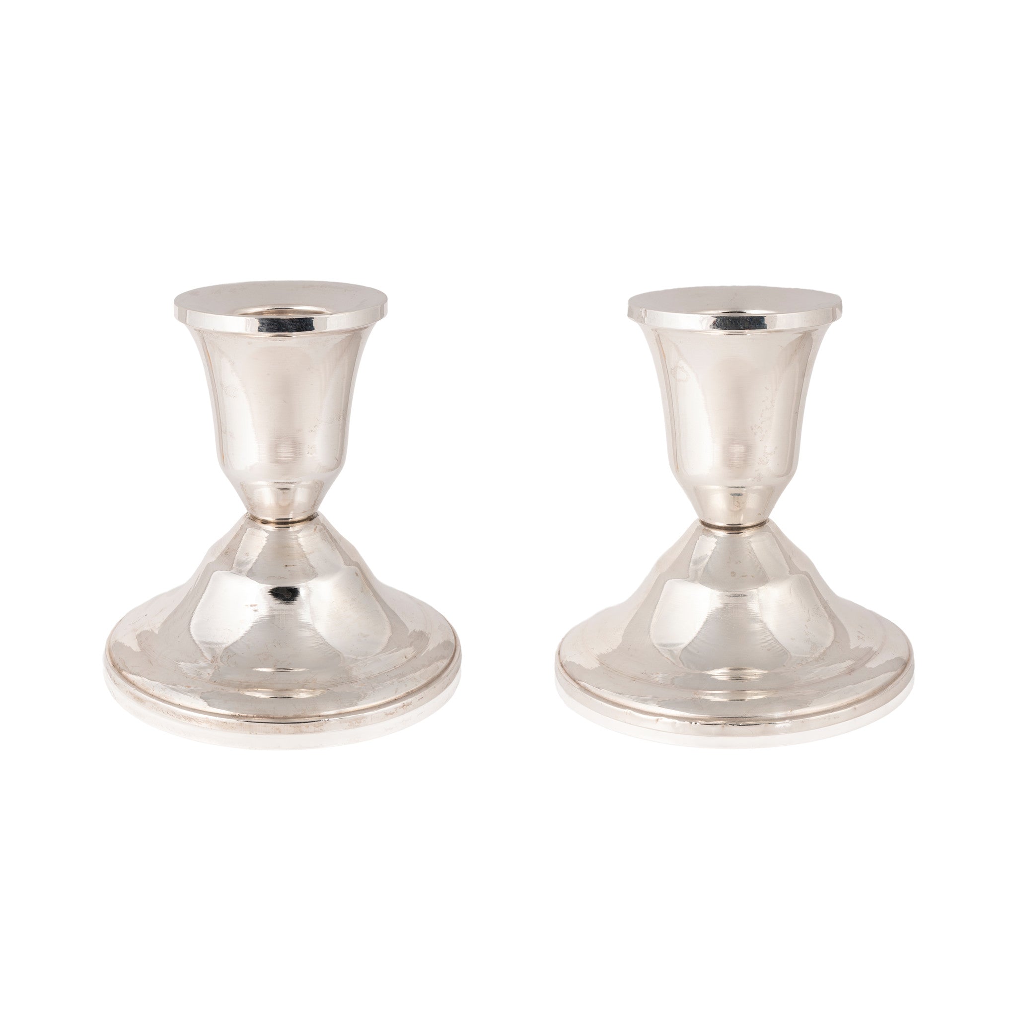 Pair Sterling Candlesticks, Furnishings, Decor, Candle Holder