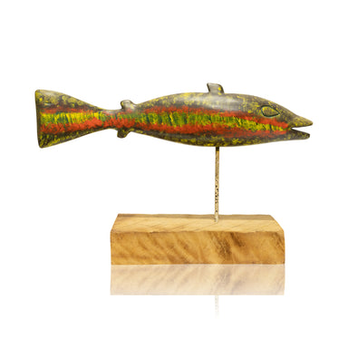 Folk Art Carved Fish, Furnishings, Decor, Folk Item