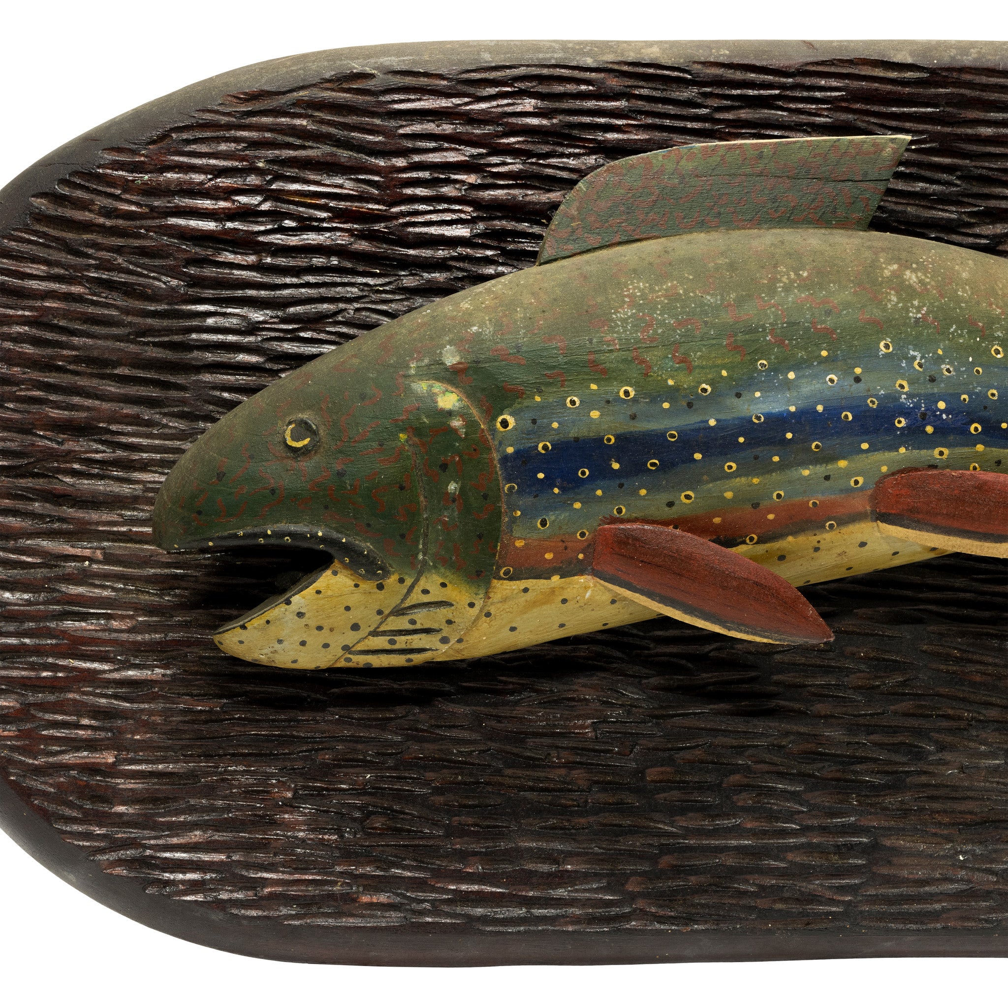 Folky Rainbow Trout Carving