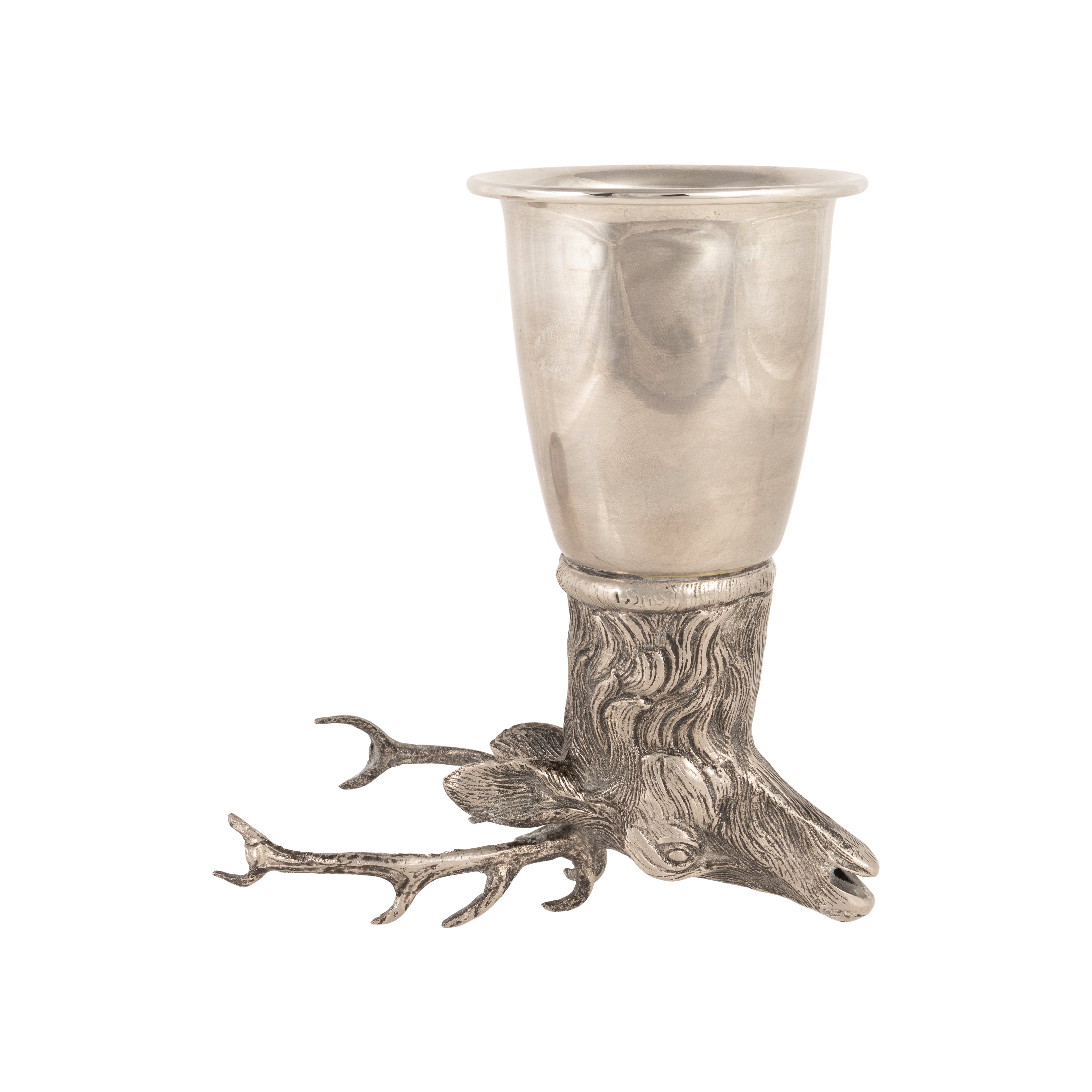 Boar and Stag Head Stirrup Cups