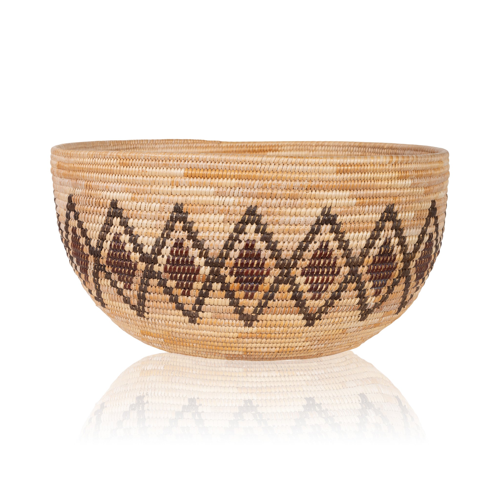 Yokut Polychrome Basket, Native, Basketry, Vertical