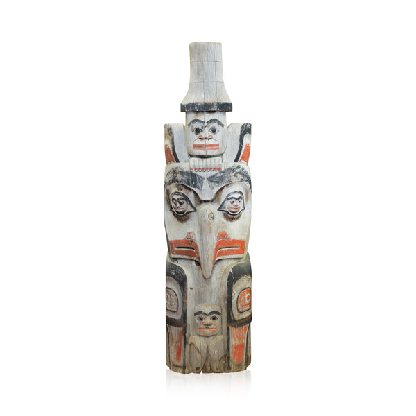 Monumental Salish Totem, Native, Carving, Totem Pole