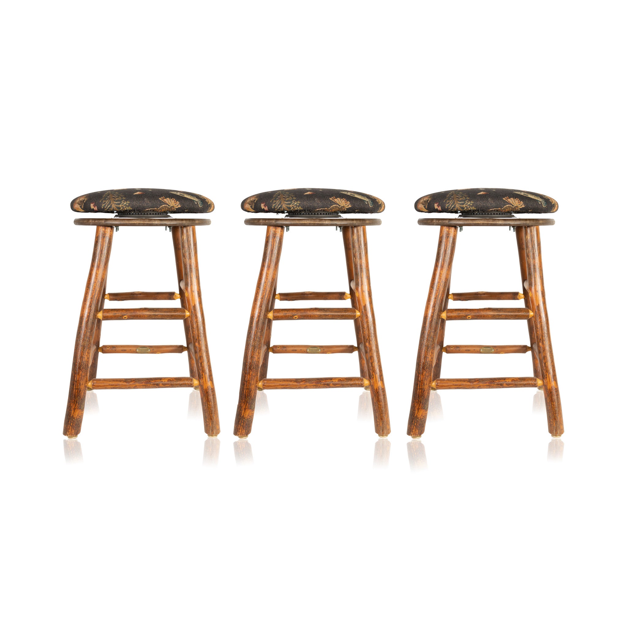 Old Hickory Swivel Bar Stools, Furnishings, Furniture, Chair