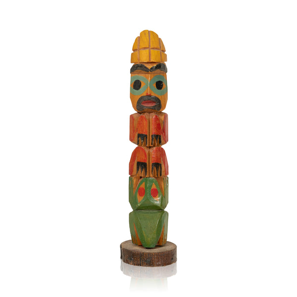 Tlingit Two Figure Totem, Native, Carving, Totem Pole