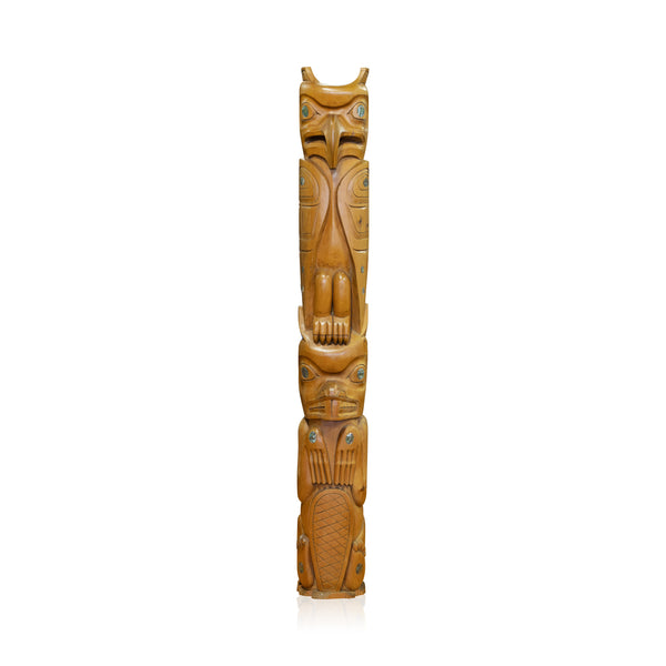 Doug LaFortune Sr. Salish Totem, Native, Carving, Totem Pole