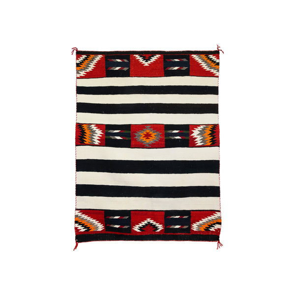 Navajo Revival Chief's Blanket, Native, Weaving, Blanket