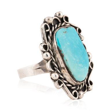 Navajo Morenci Turquoise Ring, Jewelry, Ring, Native