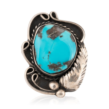 Navajo Morenci Turquoise Ring, Jewelry, Ring, Native