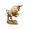 Carved Rearing Bull