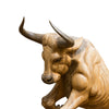 Carved Rearing Bull