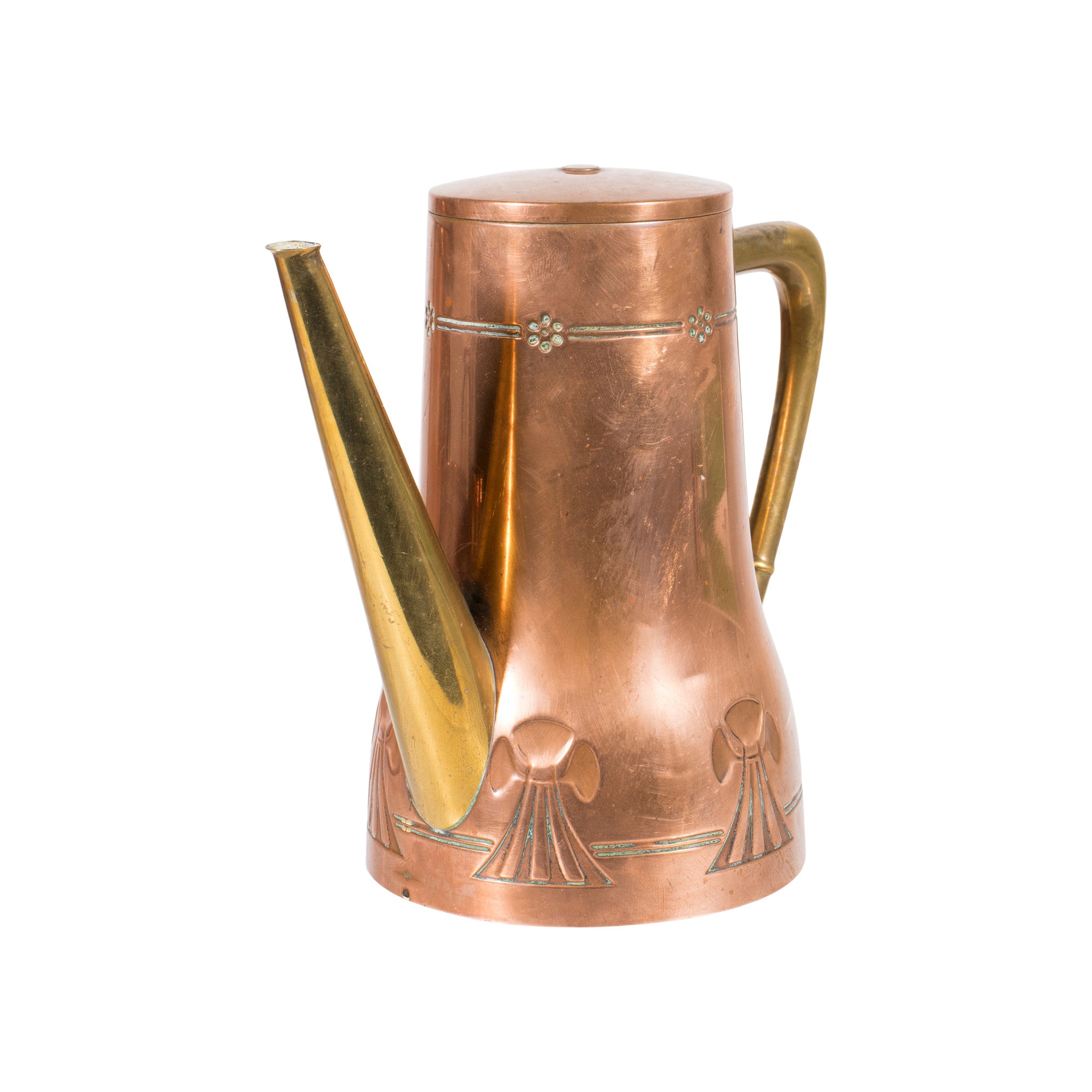 French Copper/Brass Tea Kettle