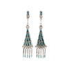 Zuni Needlepoint Turquoise Earrings, Jewelry, Earrings, Native