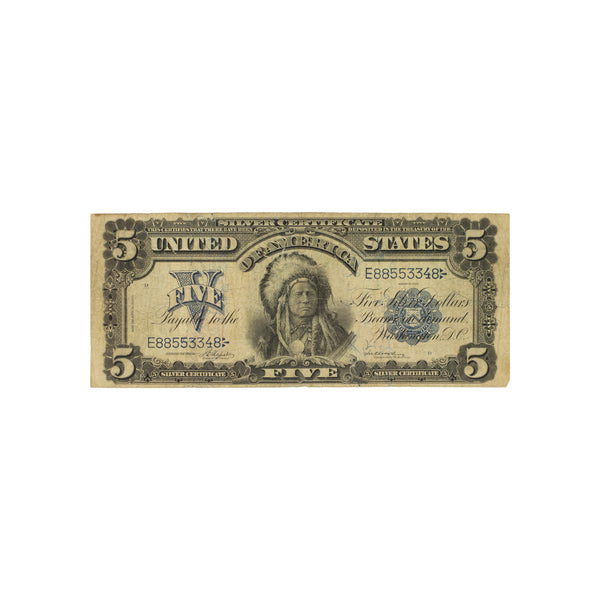 US 1899 Silver Certificate $5 Indian Chief, Other, Money, Other