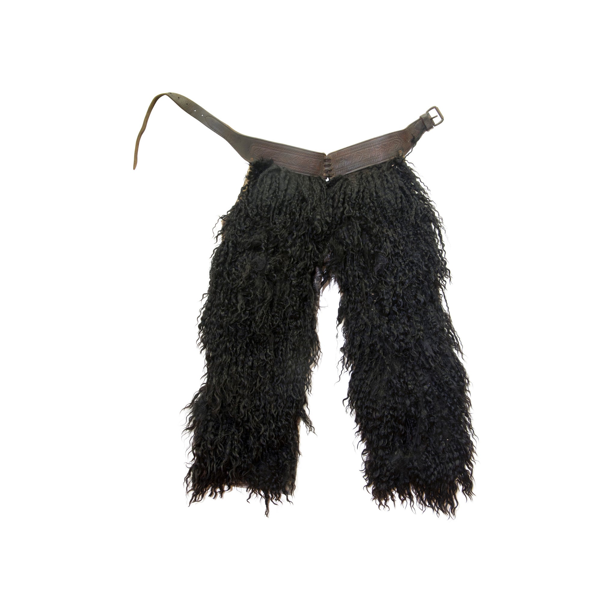 Black Wooly Chaps, Western, Garment, Chaps