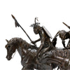 "Native American Warrior Scouts on the Scent" Bronze by Robert Scriver