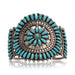Zuni Needlepoint Turquoise Bracelet, Jewelry, Bracelet, Native