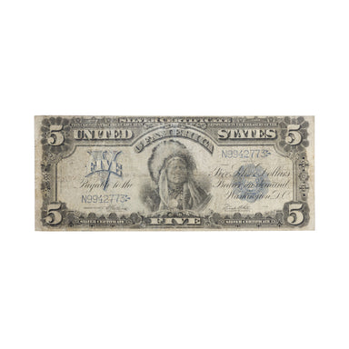 US 1899 Silver Certificate $5 Indian Chief, Other, Money, Other