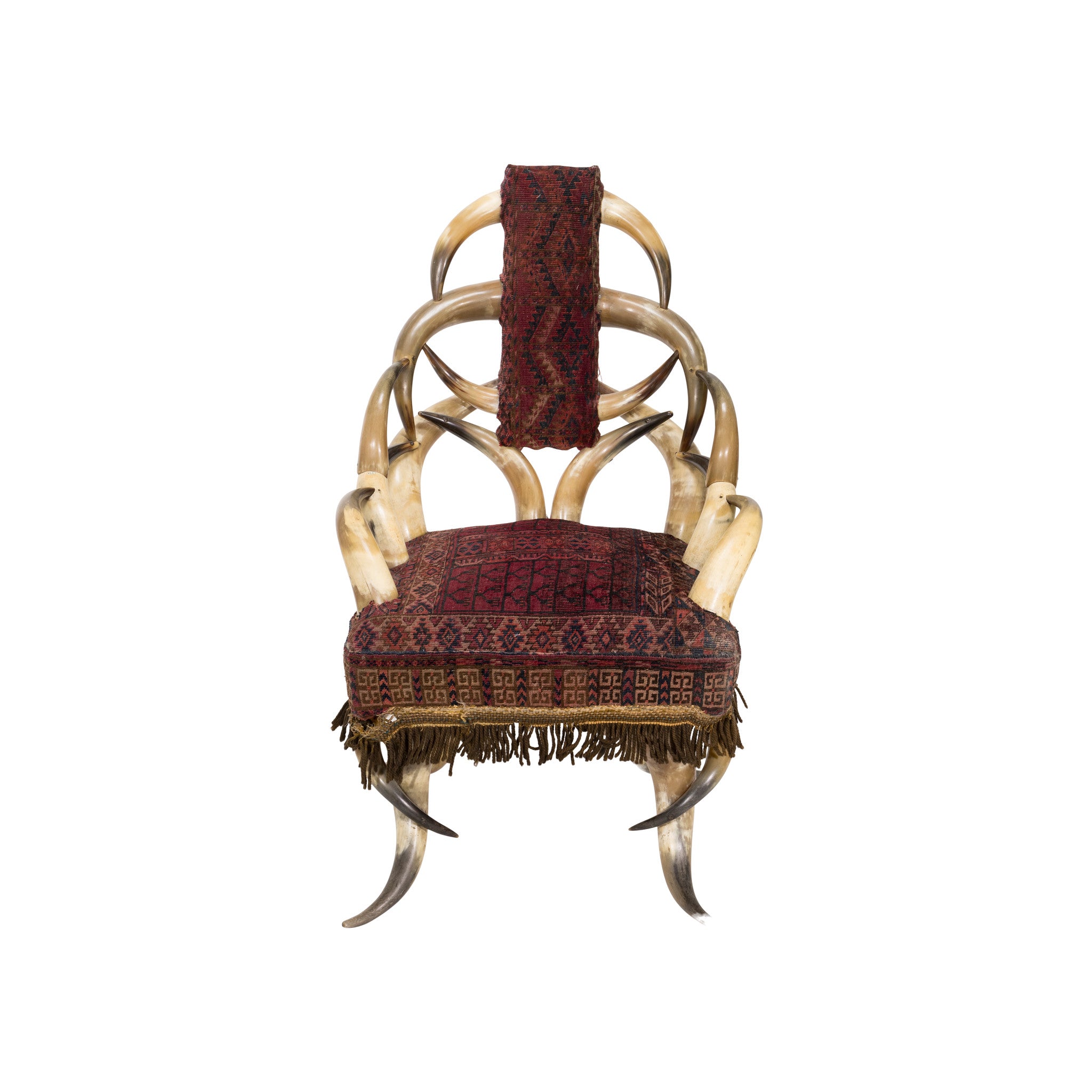 Texas Horn Chair and Foot Stool