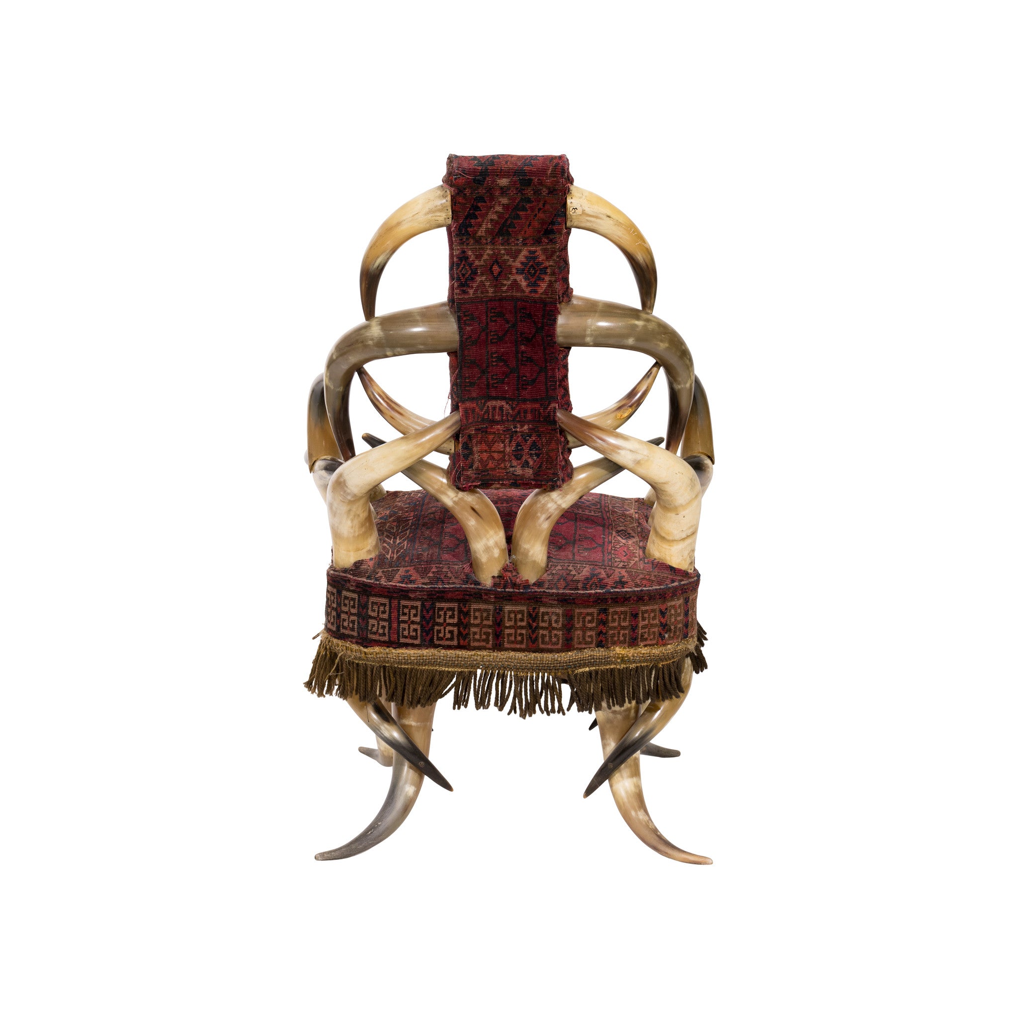 Texas Horn Chair and Foot Stool