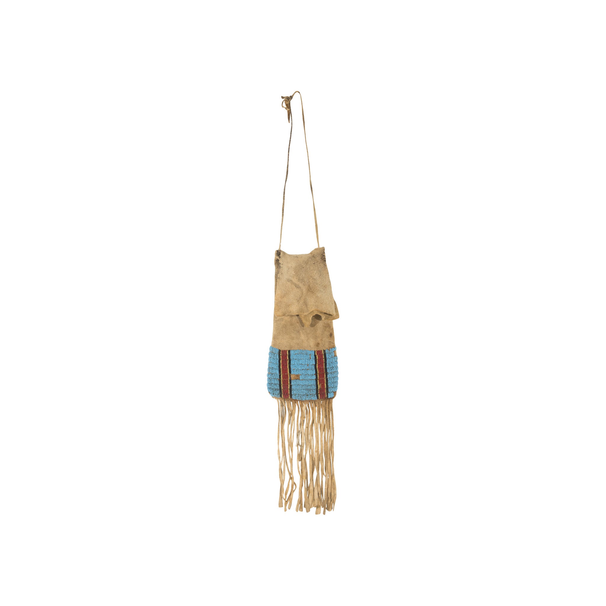 Early Nez Perce Pipe Bag, Native, Beadwork, Pipe Bag