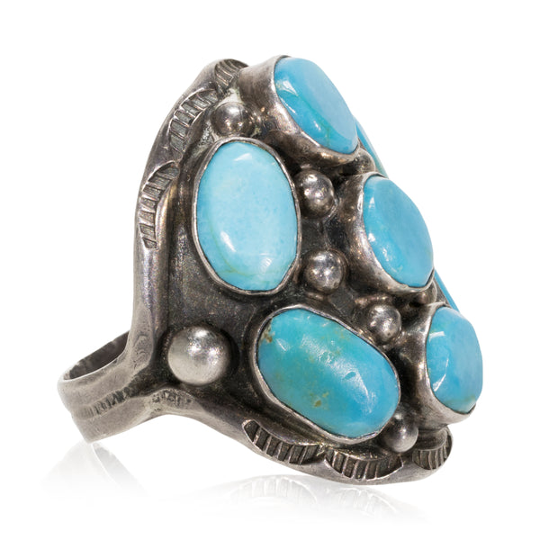 Navajo Bisbee Turquoise Ring, Jewelry, Ring, Native