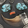 Turquoise and Bear Claw Buckle