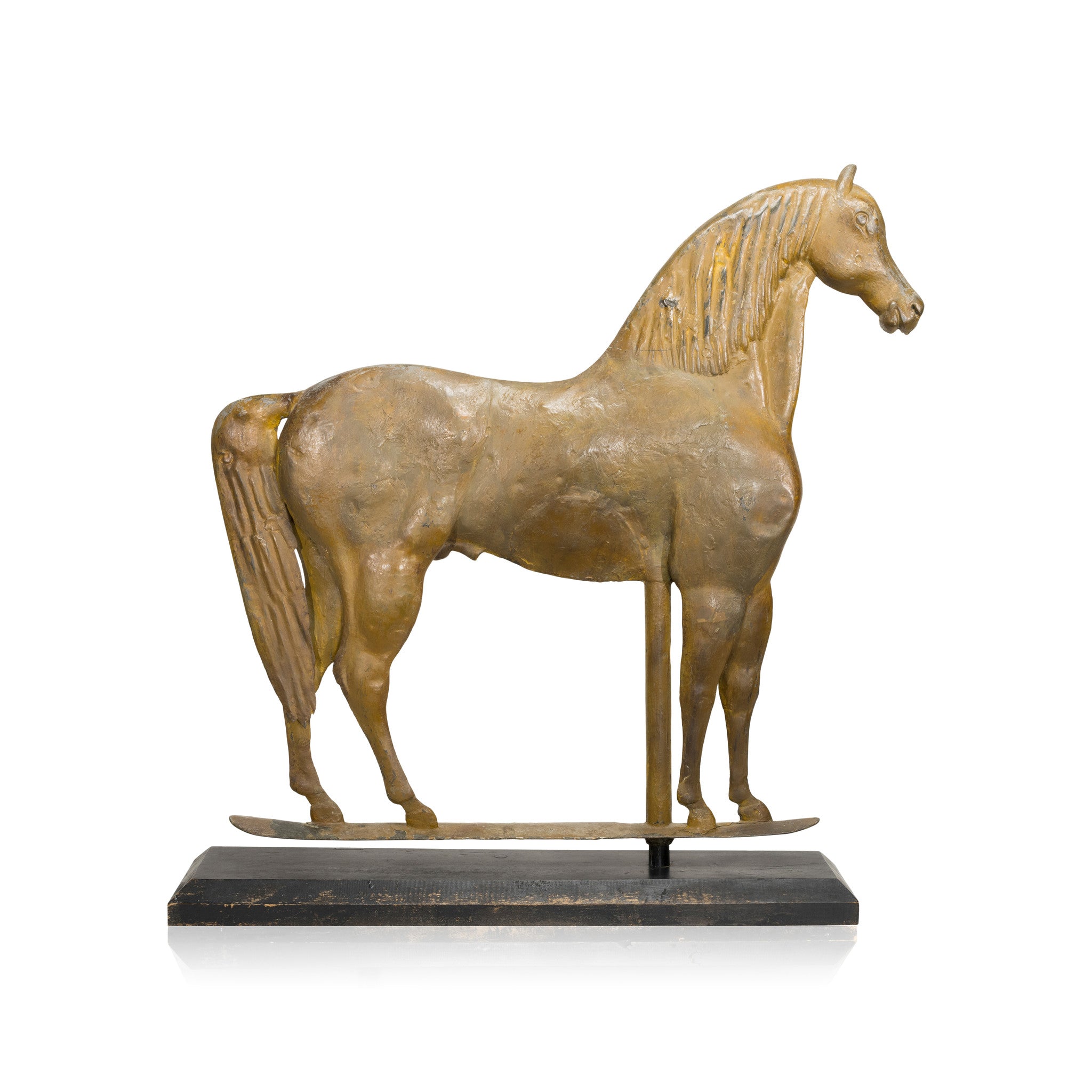Large Copper Stallion Weather Vane, Furnishings, Decor, Weather Vane