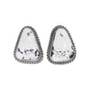 White Buffalo Turquoise Earrings