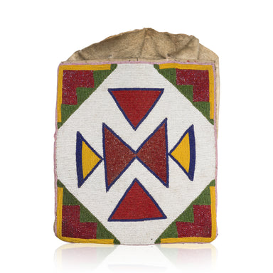 Nez Perce Flat Bag, Native, Beadwork, Flat Bag