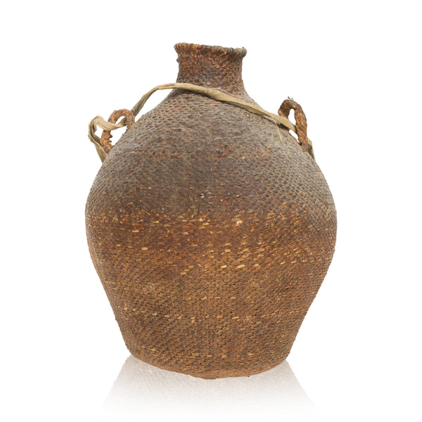 Paiute Seed Jar, Native, Basketry, Vertical