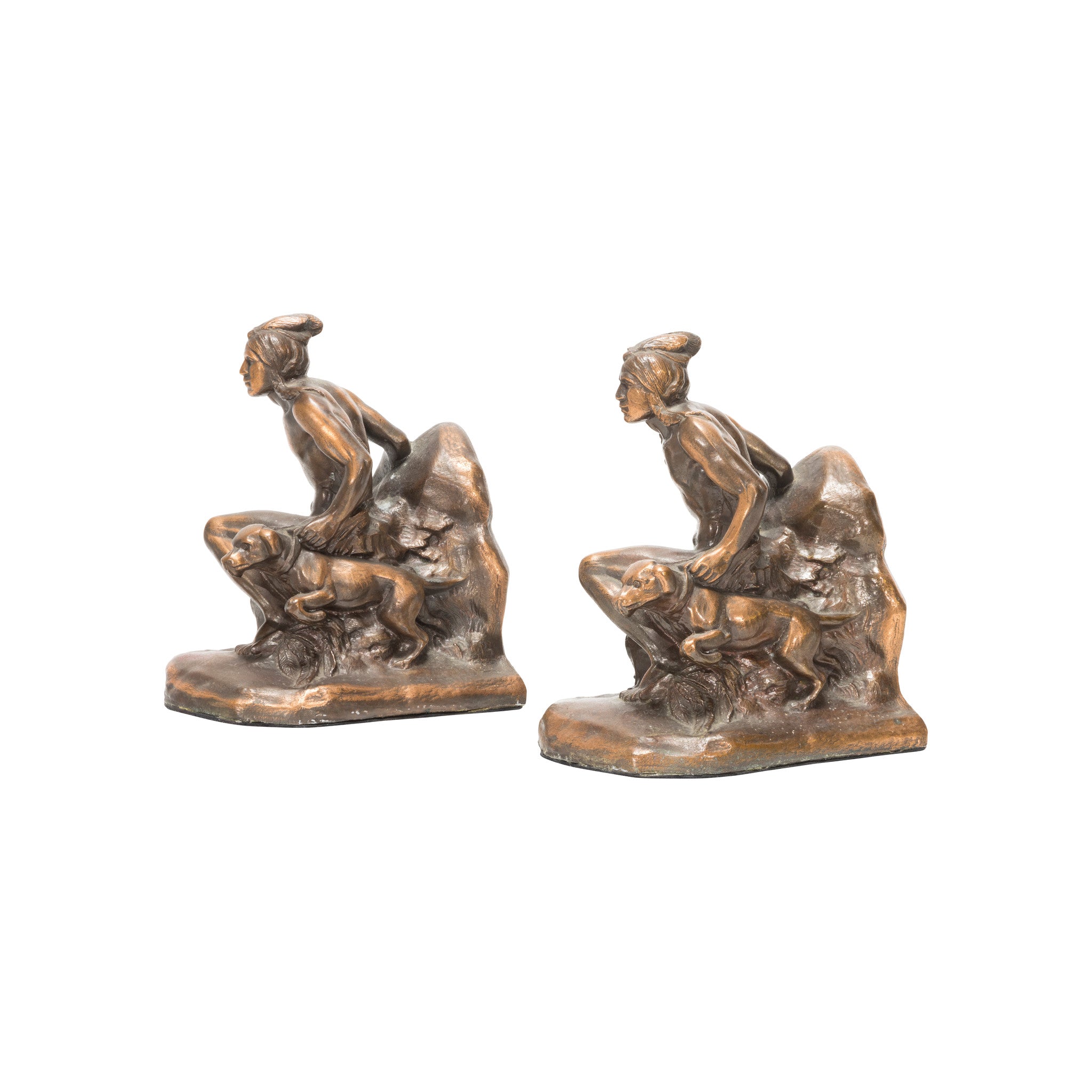 Indian Scout with Arrow Bookends