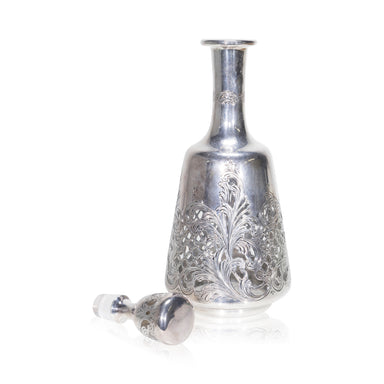 Sterling and Glass Decanter, Furnishings, Barware, Decanter