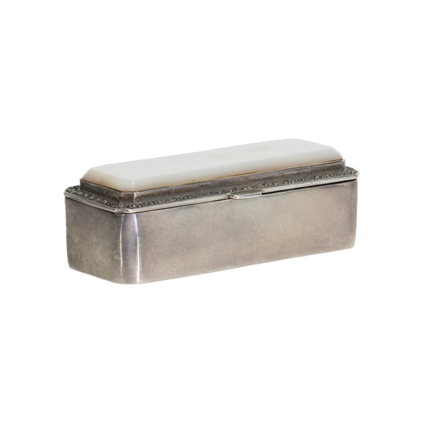 Sterling Silver and Mother of Pearl Pill Box, Furnishings, Decor, Other