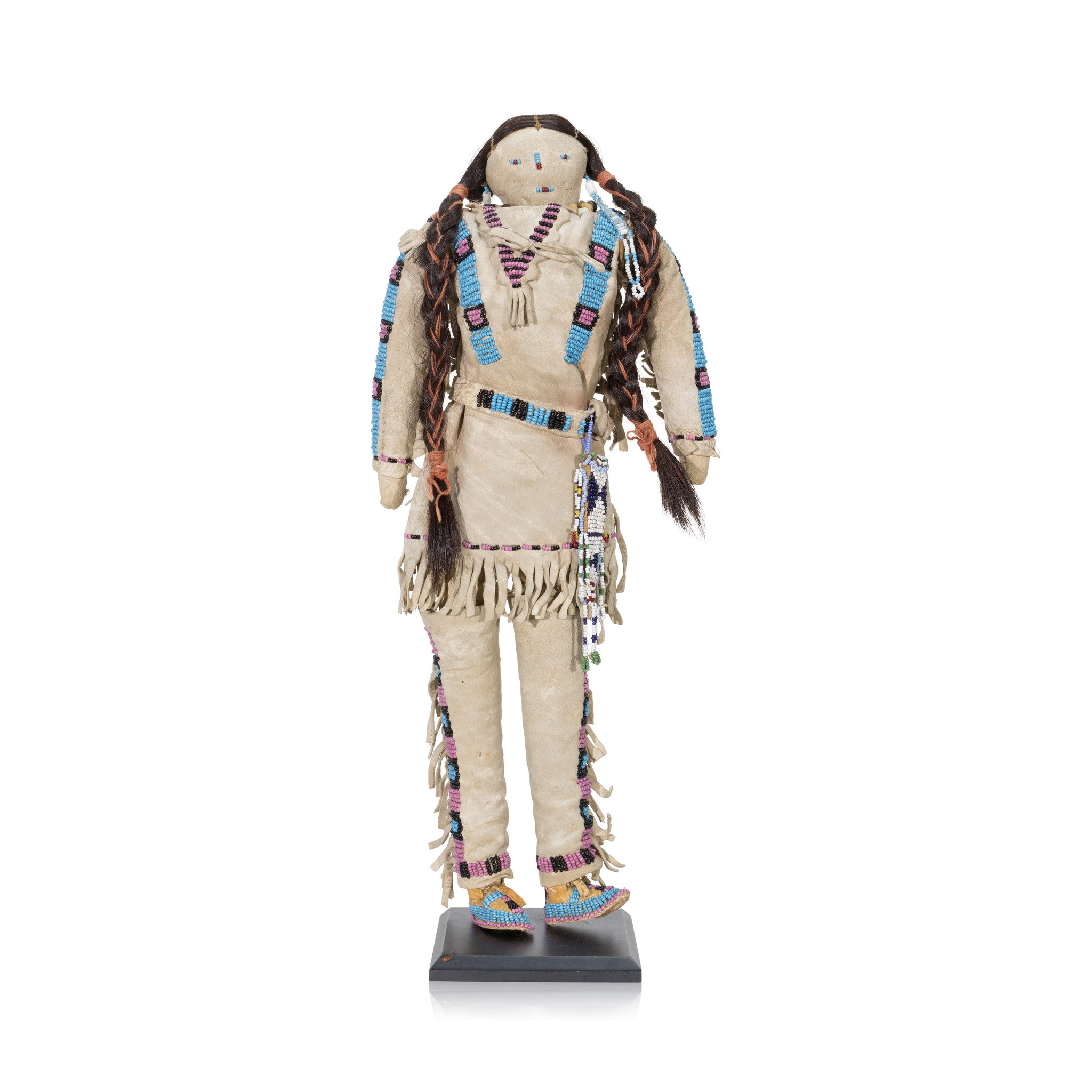 Dakota Sioux Beaded Hide Male Doll, Native, Doll, Other