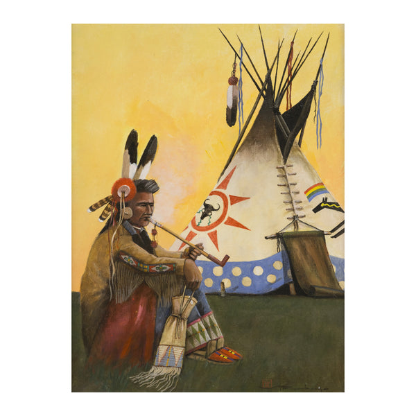 Peaceful Day by Mario Rabago, Fine Art, Painting, Native American