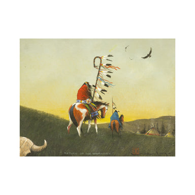 Return of the Warriors by Mario Rabago., Fine Art, Painting, Native American
