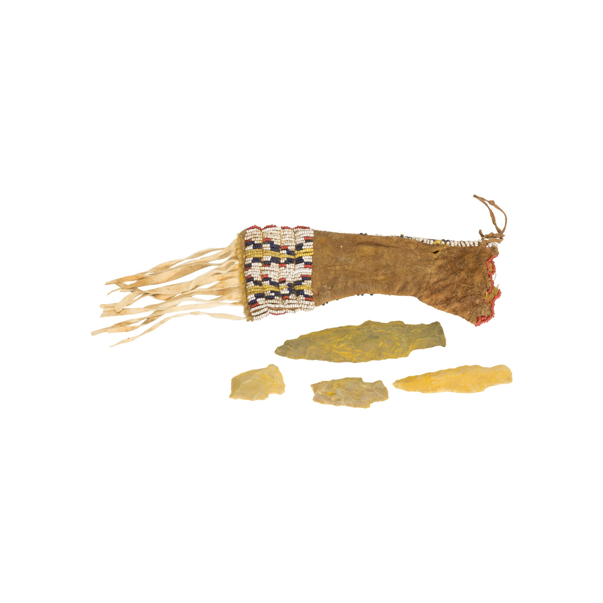 Northern Plains Paint Bag, Native, Beadwork, Other Bags